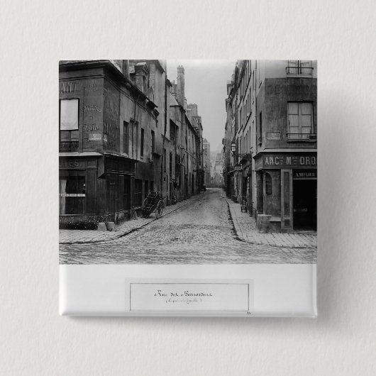 Rue des Bernardins Vierkante Button 5,1 Cm (Voorkant)