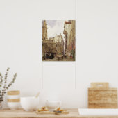 Rue des Pretes, St. Germain L'Auxerrois, Parijs Poster (Keuken)