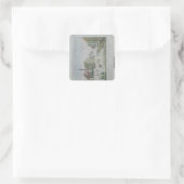 Rue des Recolets, Quebec Vierkante Sticker (Tas)