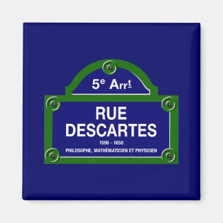 Rue Descartes, Parijs Straatnaambord Magneet