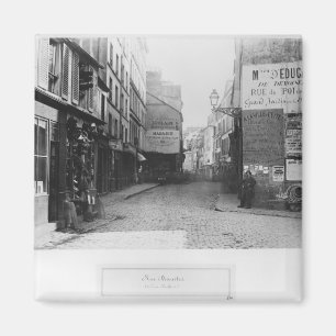 Rue Descartes uit de Rue Mouffetard, Parijs Magneet