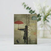 Rue du chat qui peche briefkaart (Staand voorkant)
