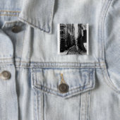Rue du Croissant Vierkante Button 5,1 Cm (In situ)