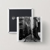 Rue du Croissant Vierkante Button 5,1 Cm (Voorkant /achterkant)