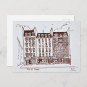 Rue du Dragon, Saint-Germain-des-Pres, Parijs Briefkaart (Voorkant / Achterkant)