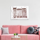 Rue du Dragon, Saint-Germain-des-Pres, Parijs Canvas Afdruk (Insitu (Woonkamer))