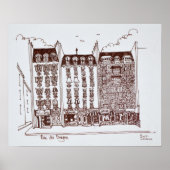 Rue du Dragon, Saint-Germain-des-Pres, Parijs Poster (Voorkant)