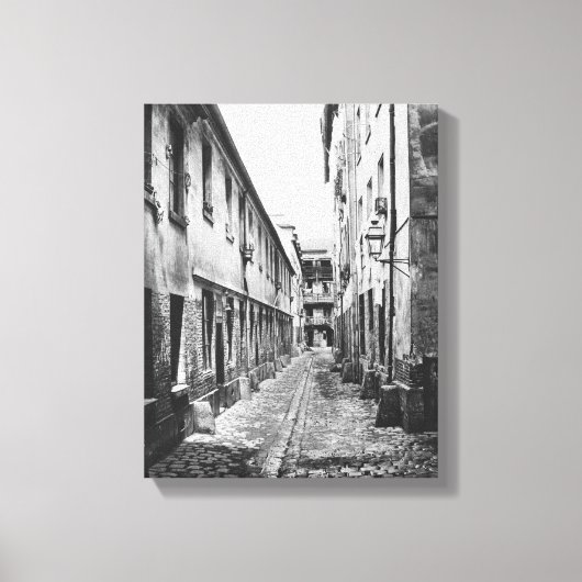 Rue du Fer-a-Moulin, Parijs, 1858-78 Canvas Afdruk (Voorkant)