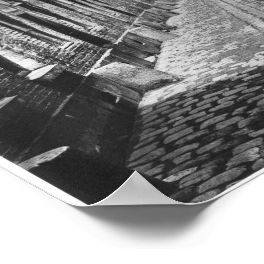 Rue du Fer-a-Moulin, Parijs, 1858-78 Poster (Hoek)