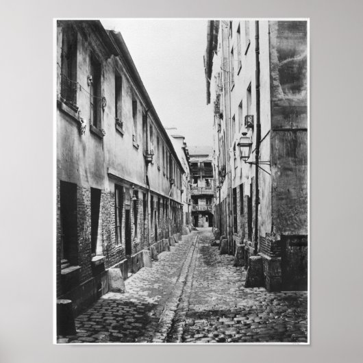 Rue du Fer-a-Moulin, Parijs, 1858-78 Poster (Voorkant)