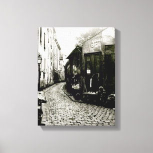 Rue du Jardinet en de cul-de-sac Canvas Afdruk