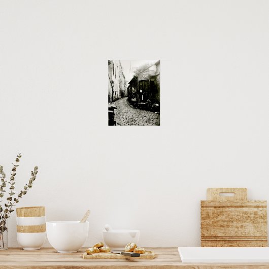 Rue du Jardinet en de cul-de-sac Poster (Keuken)