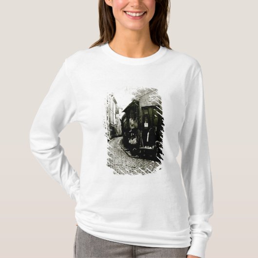 Rue du Jardinet en de cul-de-sac T-shirt (Voorkant)