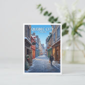 Rue du Petit-Champlain, Oud Quebec Canada Briefkaart (Staand voorkant)