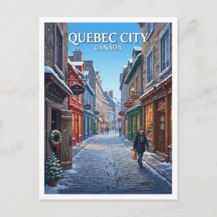 Rue du Petit-Champlain, Oud Quebec Canada Briefkaart