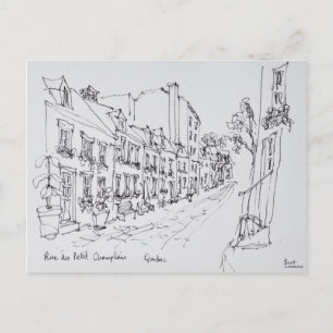 Rue du Petit ChamPlain, Quebec, Canada Briefkaart