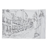 Rue du Petit Champlain, Quebec, Canada Kussensloop (Achterkant-Links)