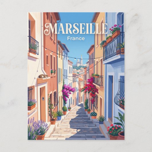 Rue du Petit-Puits Frankrijk Briefkaart (Voorkant)