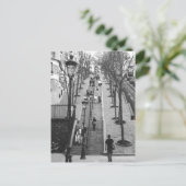 Rue Foyatier, Montmartre, Briefkaart van Parijs (Staand voorkant)