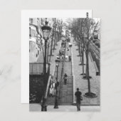 Rue Foyatier, Montmartre, Briefkaart van Parijs (Voorkant / Achterkant)