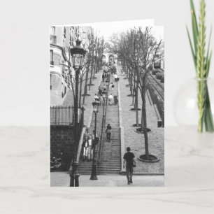 Rue Foyatier, Montmartre, Paris Notecards Kaart