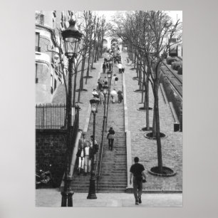 Rue Foyatier, Montmartre, poster van Parijs