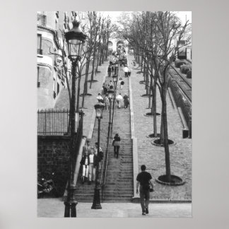 Rue Foyatier, Montmartre, poster van Parijs