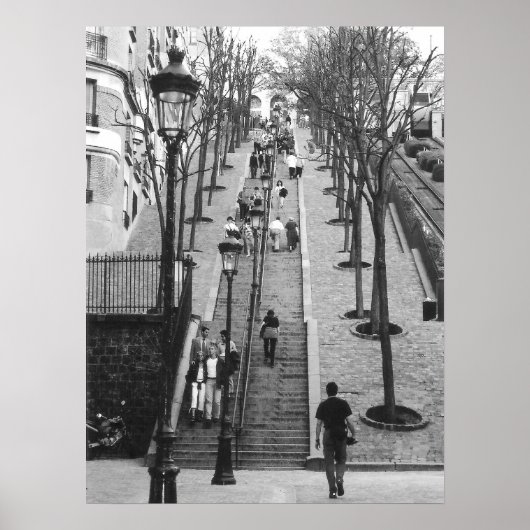 Rue Foyatier, Montmartre, poster van Parijs (Voorkant)