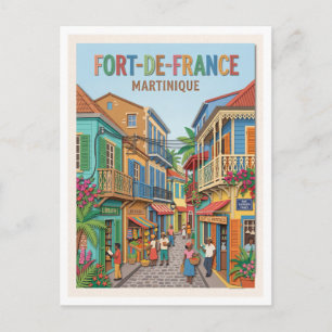Rue Garnier Pagès Fort-de-France Martinique Briefkaart