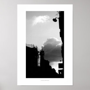 Rue Gassendi Paris Black White Photography Poster1 Poster