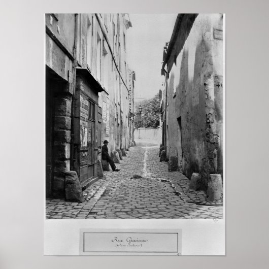 Rue Gracieuse, uit rue Daubenton, Parijs Poster (Voorkant)