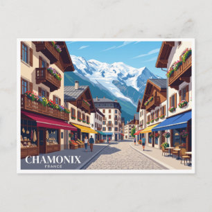 Rue Joseph Vallot Chamonix Frankrijk Briefkaart