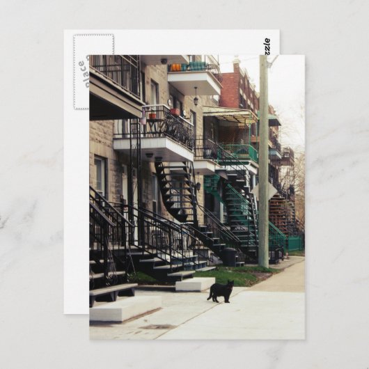 Rue la fontaine briefkaart (Voorkant / Achterkant)