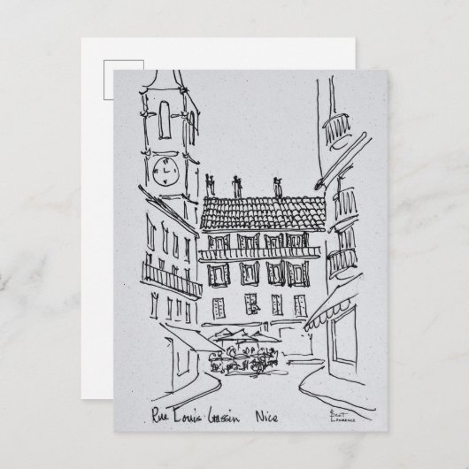 Rue Louis Gassin, Old Nice | Nice, Frankrijk Briefkaart (Voorkant / Achterkant)