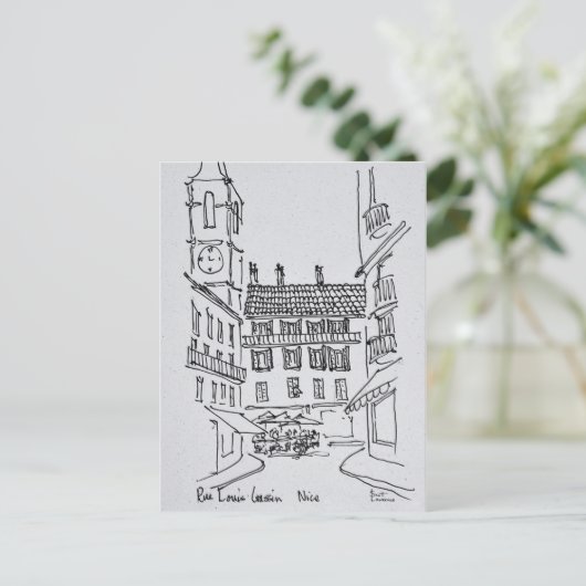 Rue Louis Gassin, Old Nice | Nice, Frankrijk Briefkaart (Staand voorkant)