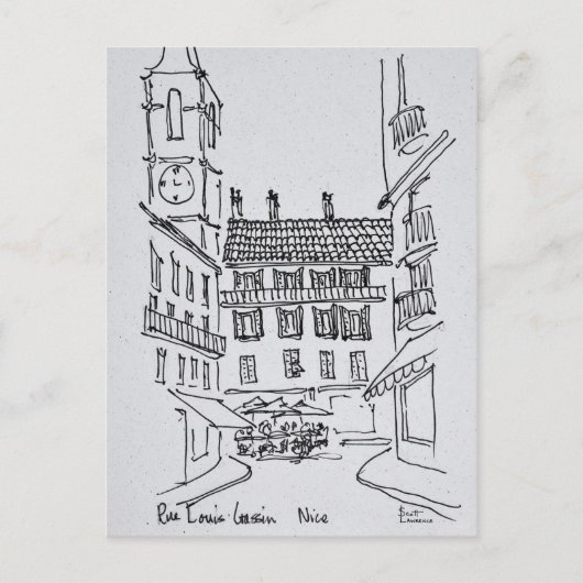 Rue Louis Gassin, Oude Nice | Nice, Frankrijk Briefkaart (Voorkant)