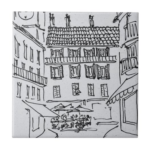 Rue Louis Gassin, Oude Nice | Nice, Frankrijk Tegeltje (Voorkant)