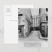 Rue Maitre Albert Paris, 1858-78 Briefkaart (Voorkant / Achterkant)