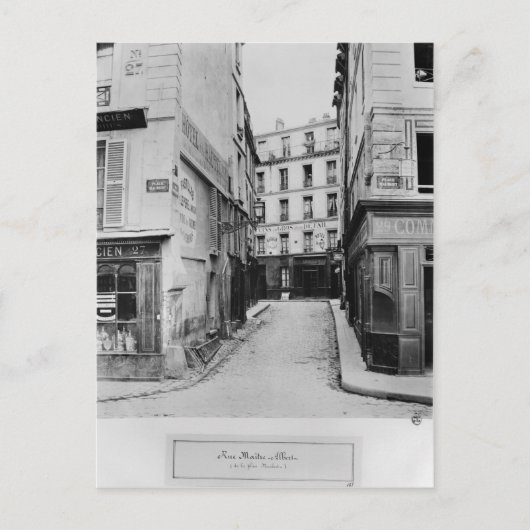 Rue Maitre Albert Paris, 1858-78 Briefkaart (Voorkant)