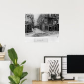 Rue Maitre Albert Paris, 1858-78 Poster (Thuiskantoor)