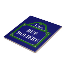 Rue Moliere, Paris Street Sign Tegeltje