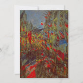 Rue Montorgueil met Flags van Claude Monet (Voorkant)