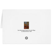 Rue Montorgueil met Flags van Claude Monet (Achterkant Horizontaal)