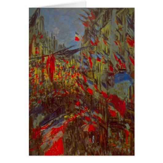 Rue Montorgueil met Flags van Claude Monet (Voorkant)