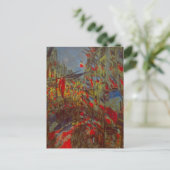 Rue Montorgueil met Flags van Claude Monet Briefkaart (Staand voorkant)