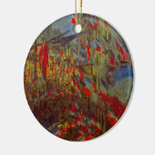 Rue Montorgueil met Flags van Claude Monet Keramisch Ornament (Links)