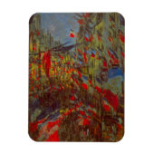 Rue Montorgueil met Flags van Claude Monet Magneet (Verticaal)