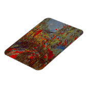 Rue Montorgueil met Flags van Claude Monet Magneet (Linkerzijde)
