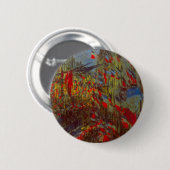 Rue Montorgueil met vlaggen door Claude Monet Ronde Button 5,7 Cm (Voorkant /achterkant)
