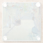 Rue Mosnier met Flags Manet Fine Art Painting Glazen Onderzetter (Achterkant)